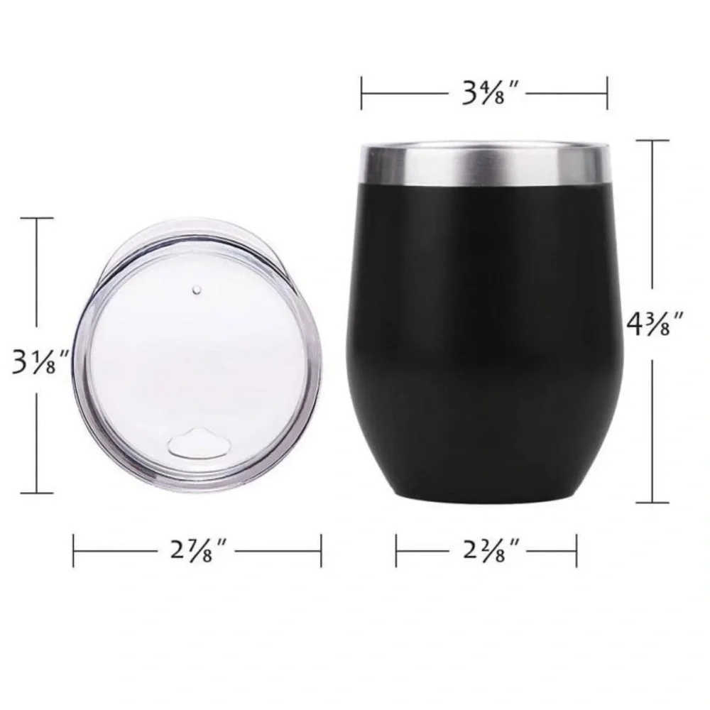 Stainless Steel Double-layer Vacuum Insulated Thermal Stemless Wine Tumblers - 3